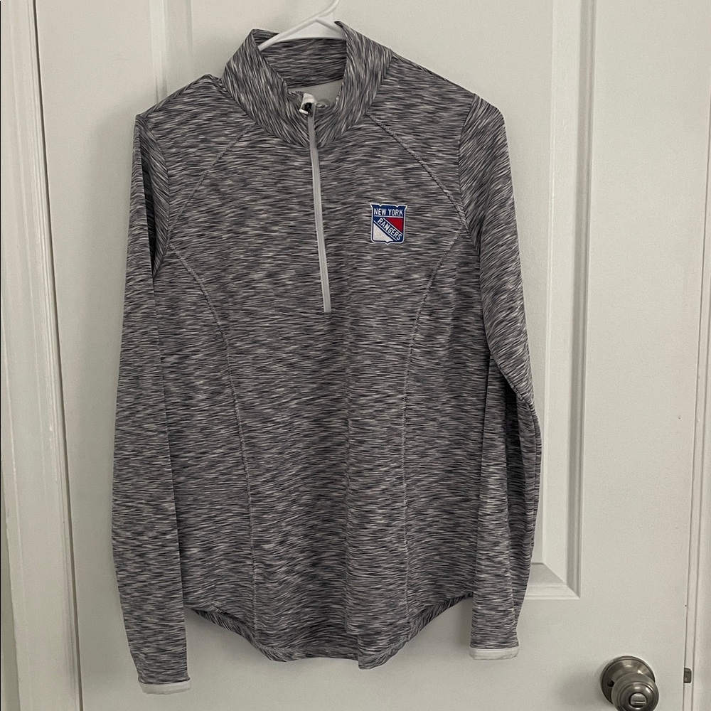 Gray Quarter-Zip Women's Sweatshirt